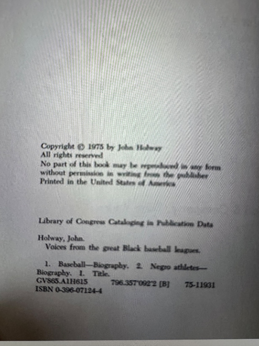 Voices From The Great Black Baseball Leagues - Picture 4 of 8